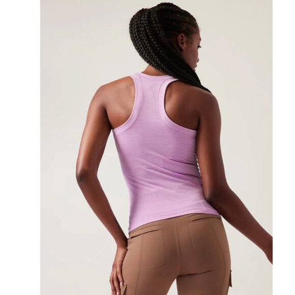 Athleta | Renew Seamless Racerback Tank In Light Purple Heather - Picture 2 of 9